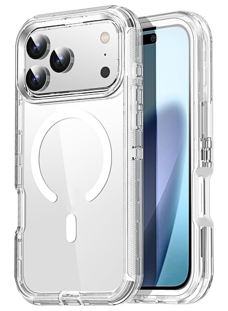 MOBM For Apple iPhone 17 Pro Max 6.9 Protection – MagSafe Clear Case - Clear & Privacy Screen Protector - Aluminum & Glass Camera Lens Protector - Image 2